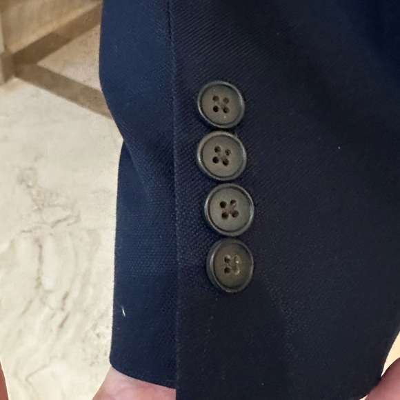 Men’s Stafford Navy blue sport coat  size 48R - Picture 4 of 8